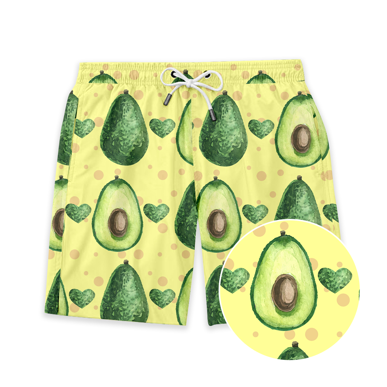 Avocado Fruit Kids Shorts