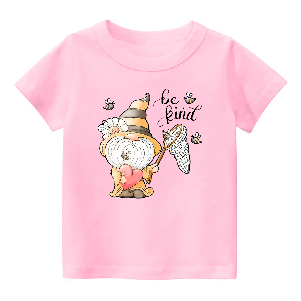 Spring Bumble Bee Gnome Kids T-Shirt