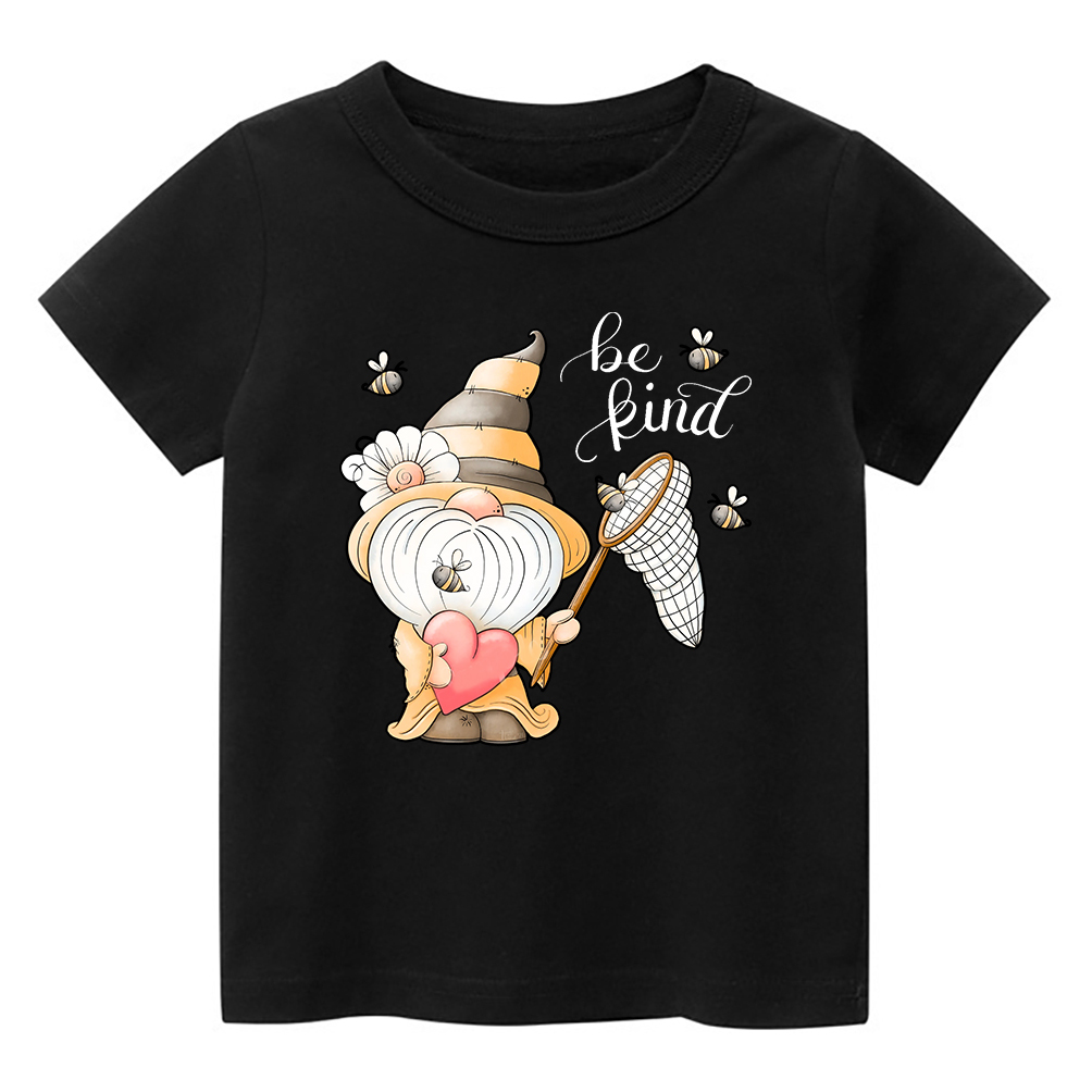 Spring Bumble Bee Gnome Kids T-Shirt