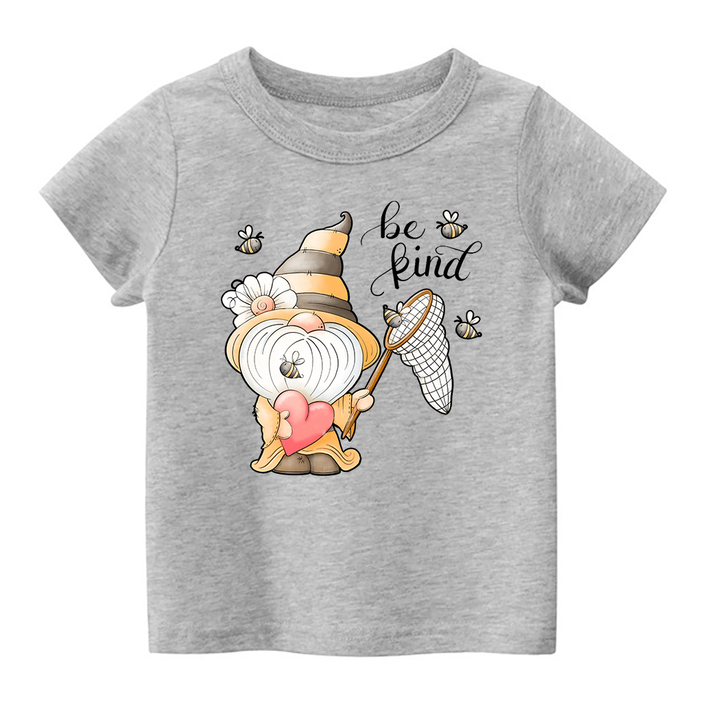 Spring Bumble Bee Gnome Kids T-Shirt