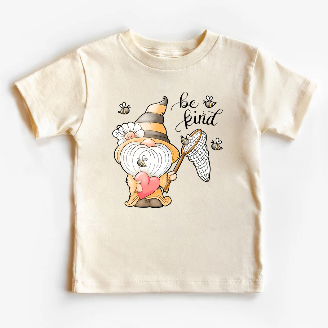 Spring Bumble Bee Gnome Kids T-Shirt