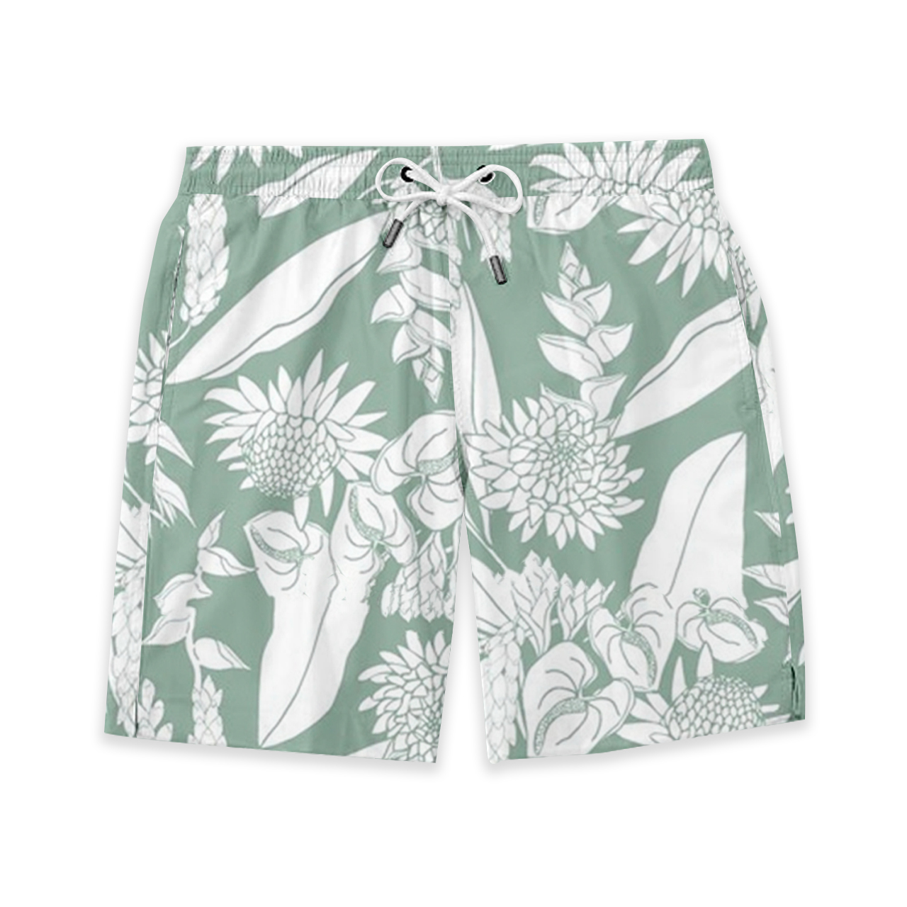 Tropical Hawaii Ginger Dad&Me Matching Shorts