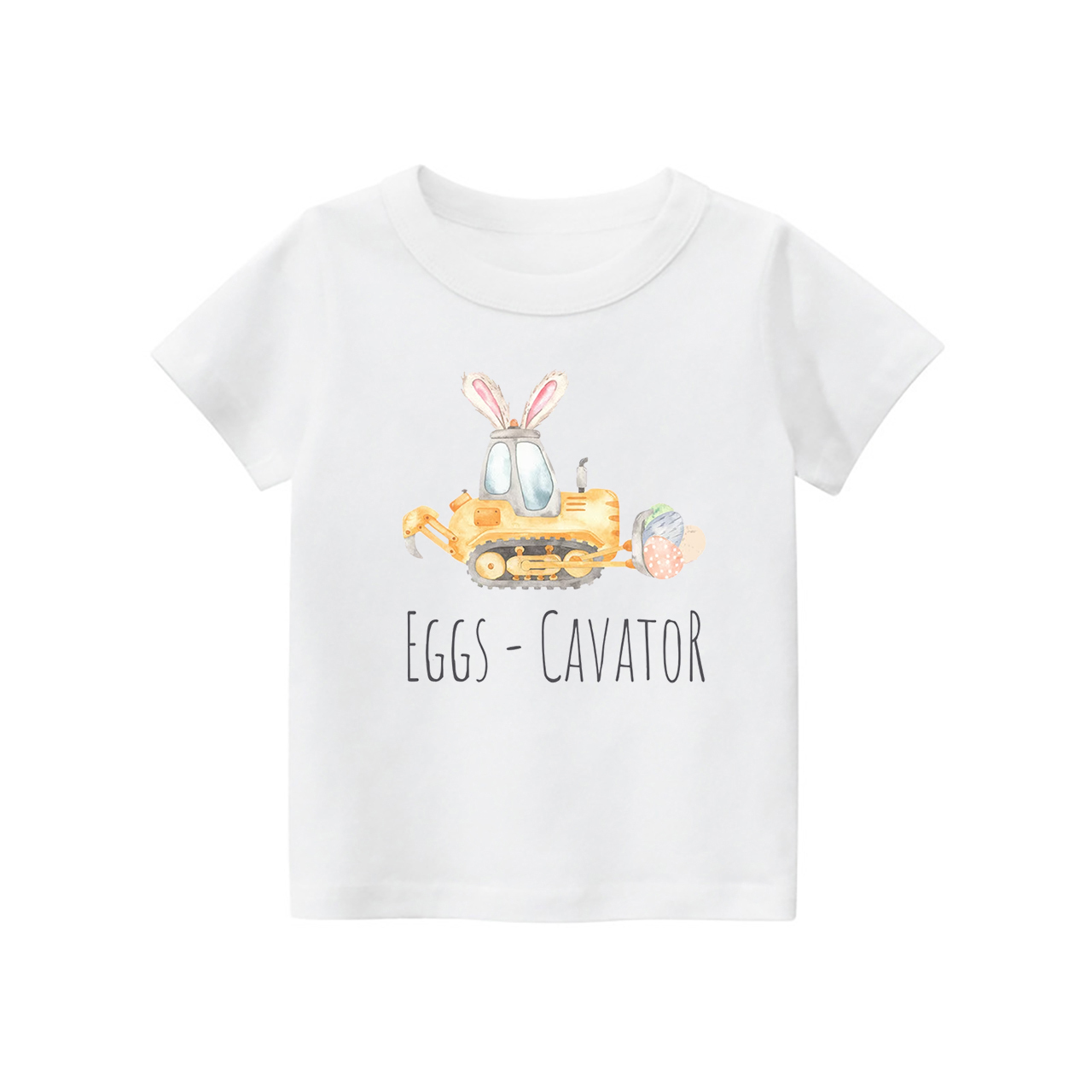 Eggs-cavator Tractor Baseball Kids T-Shirt