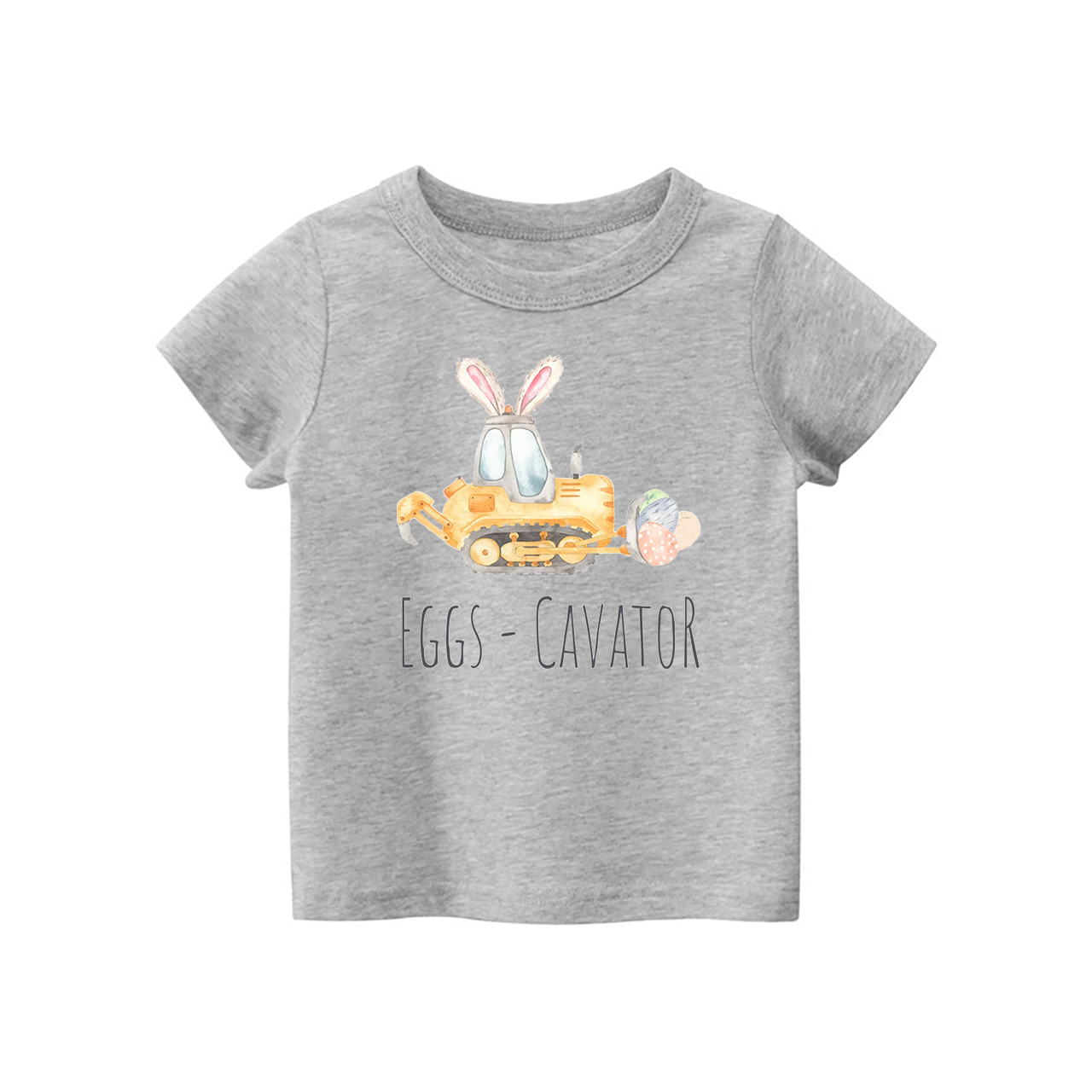 Eggs-cavator Tractor Baseball Kids T-Shirt