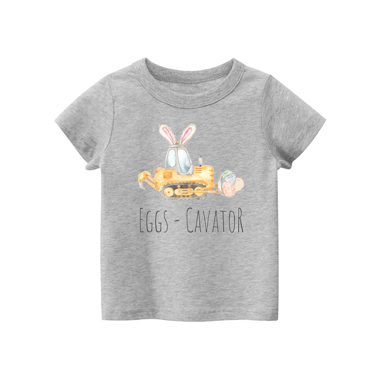 Eggs-cavator Tractor Baseball Kids T-Shirt