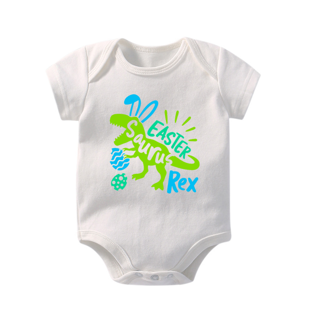 Easter Saurus Rex Baby Bodysuit