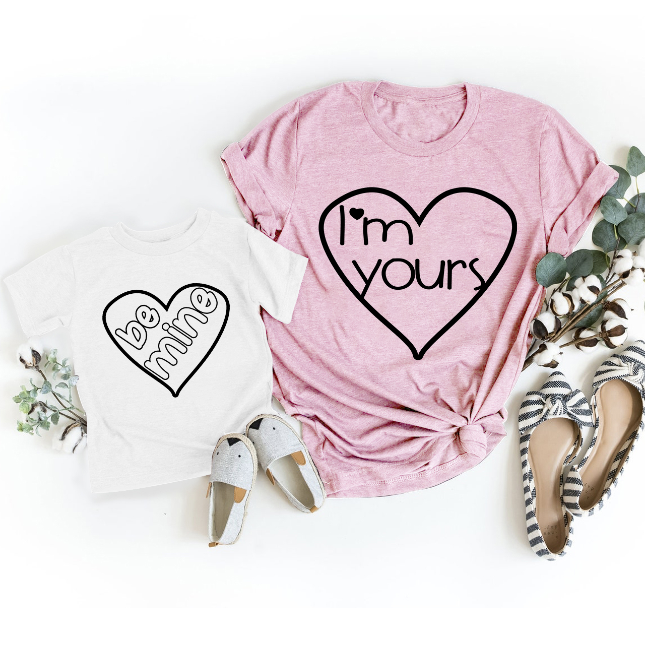 I'm Yours & Be Mine Matching Tees For Mom & Me