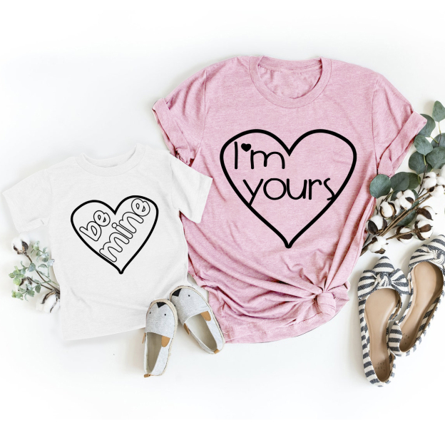 I'm Yours & Be Mine Matching Tees For Mom & Me
