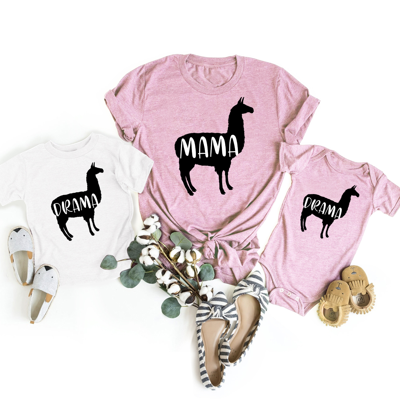 DRAMA & MAMA Matching Tees For Mother's Day