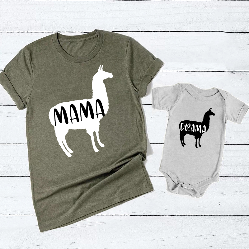 DRAMA & MAMA Matching Tees For Mother's Day