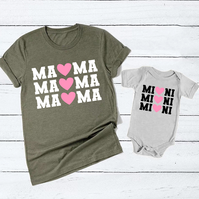 Matching Tees Mama Mini For Mother's Day