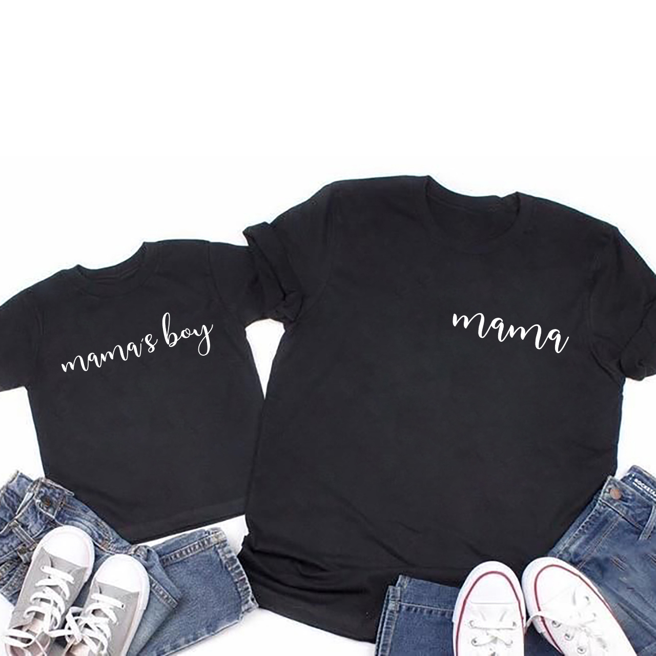 Mama's Boy Girl Matching T-Shirts For Mother's Day
