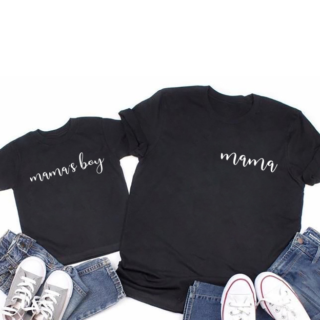 Mama's Boy Girl Matching T-Shirts For Mother's Day