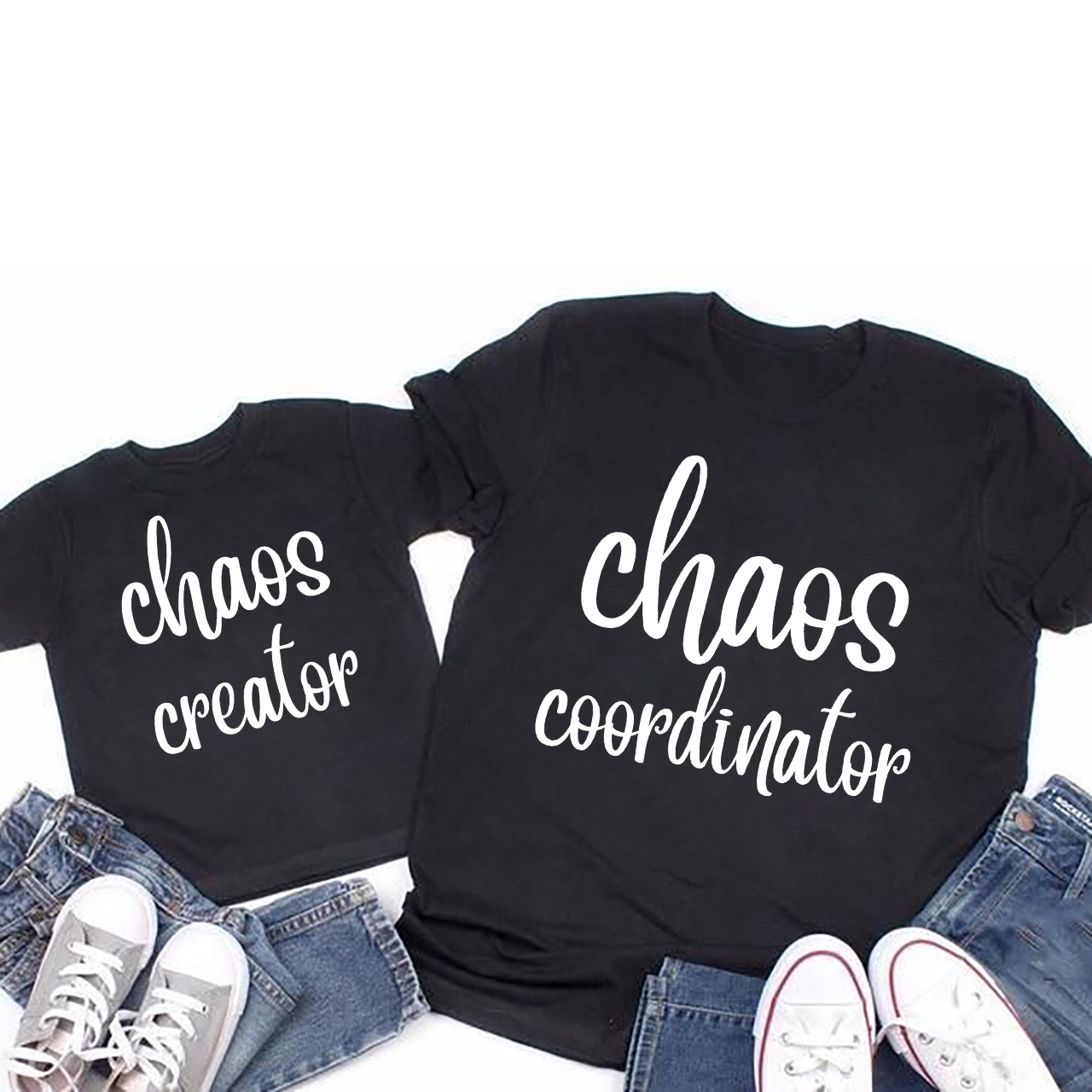 Chaos Creator & Coordinator Matching T-Shirts For Mother's Day