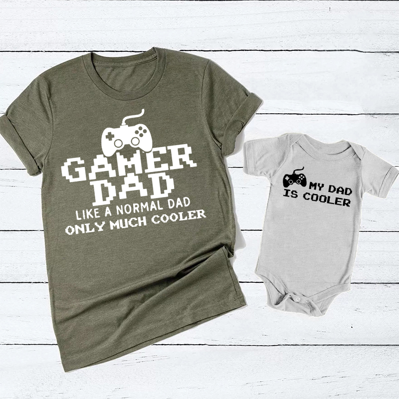 My Dad Is Cooler Matching Tees For Father's Day