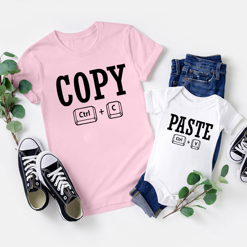 Copy Paste Matching Tees For Dad & Me