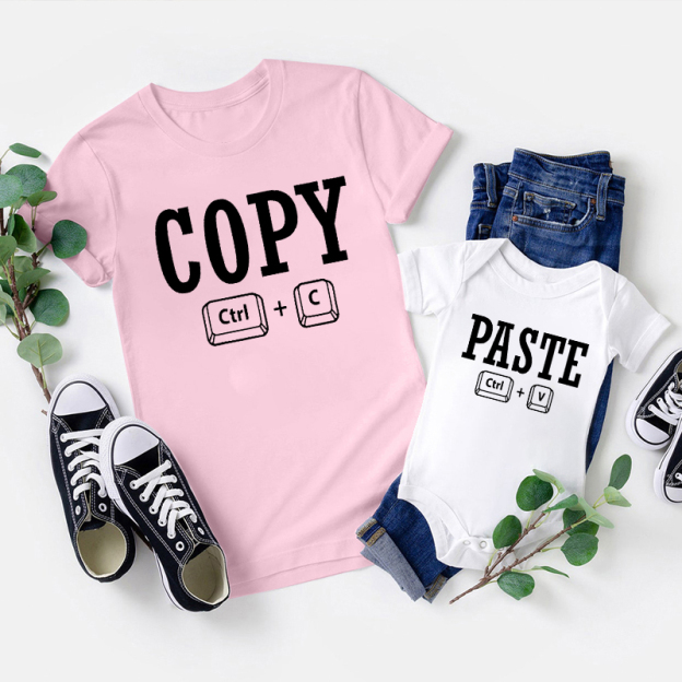 Copy Paste Matching Tees For Dad & Me
