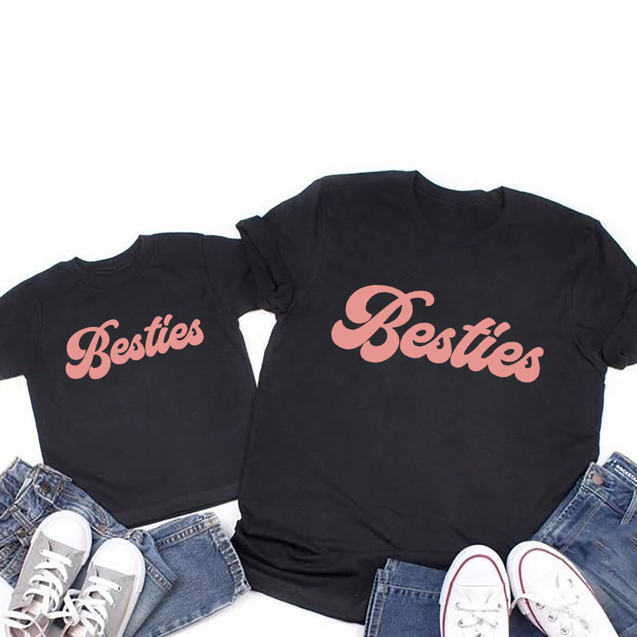 Besties Mother's Day Gift Matching T-Shirt