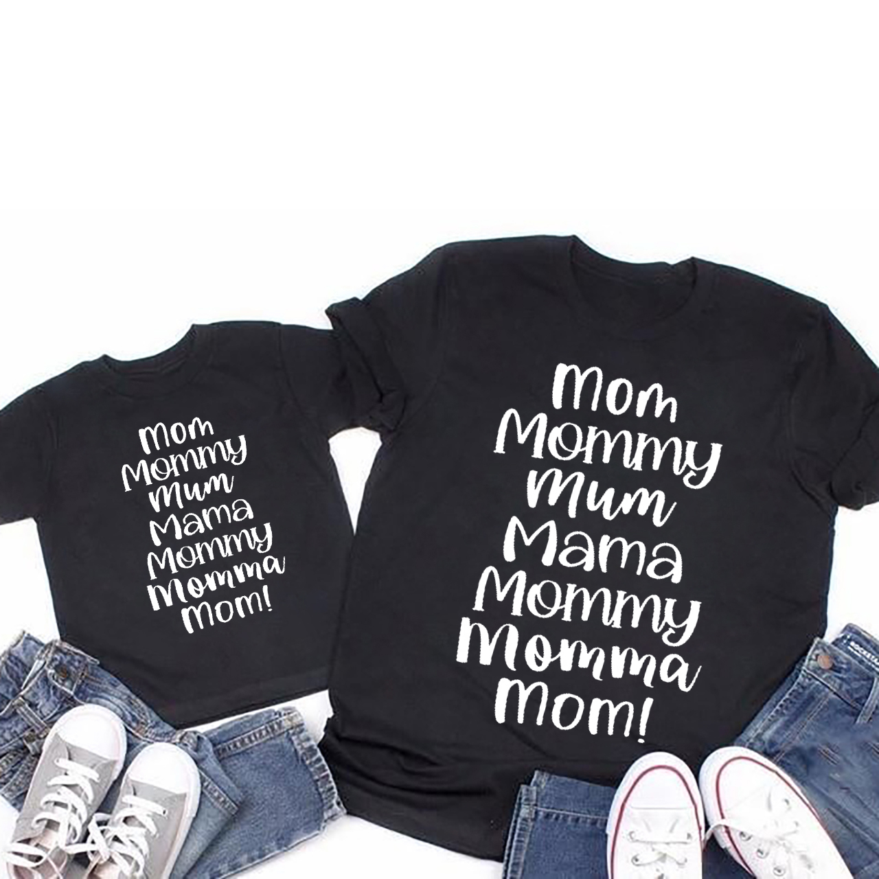Mom Mommy Mum Mama Mother's Day Matching T-Shirts