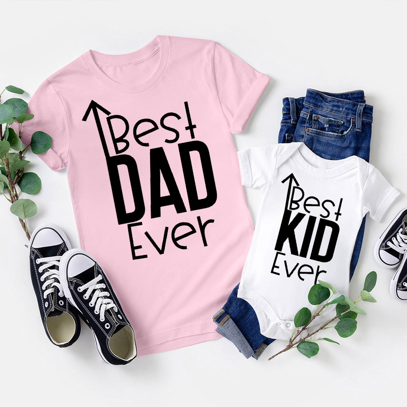 Best Dad & Kid Ever Matching Tees For Dad & Me