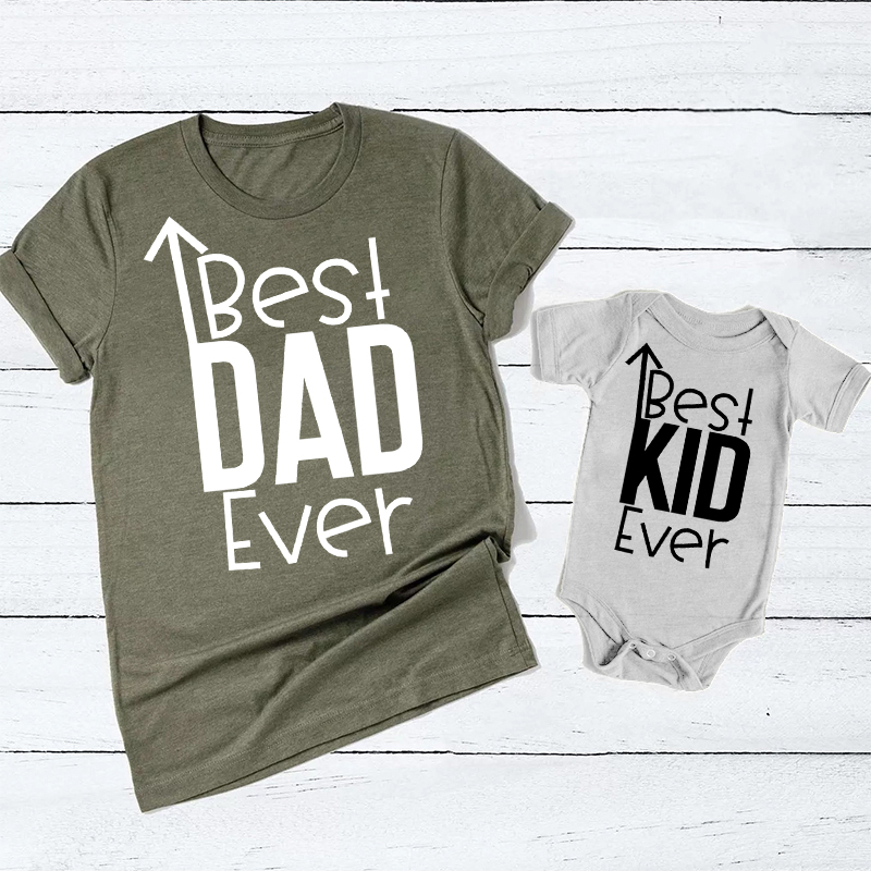 Best Dad & Kid Ever Matching Tees For Dad & Me