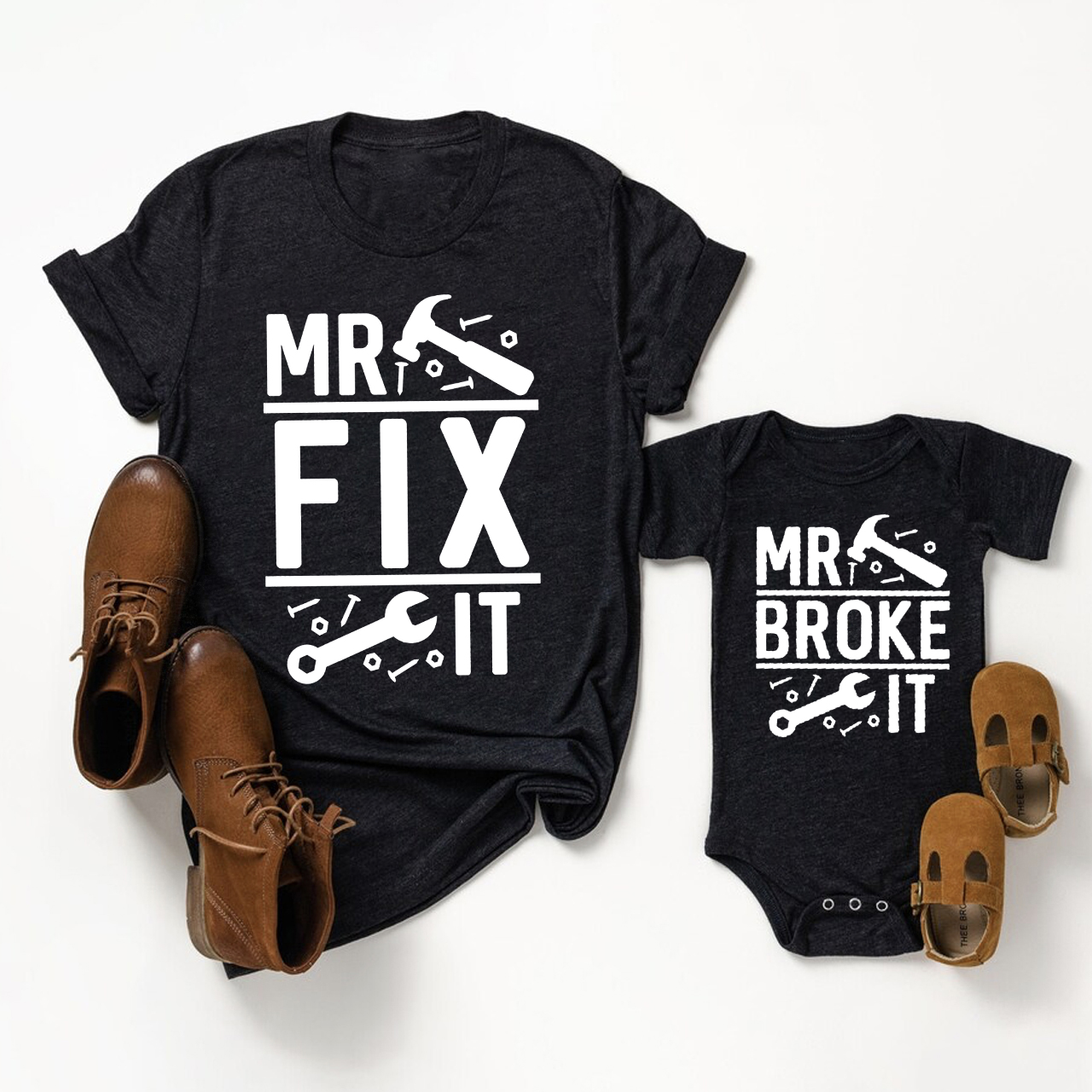Fix & Broke Matching Tees For Father's Day