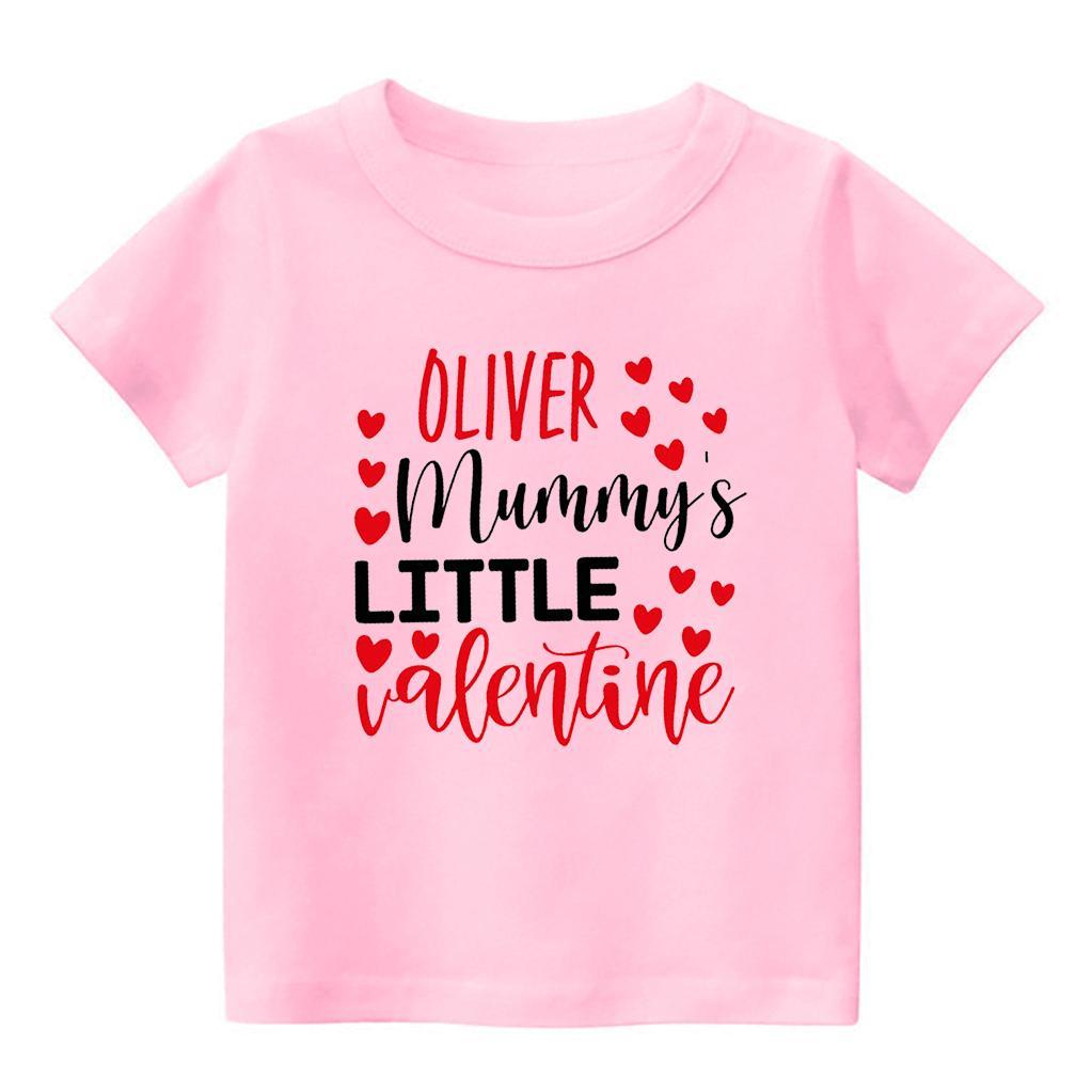 Personalized Mommy's Little Valentine Kids Shirt