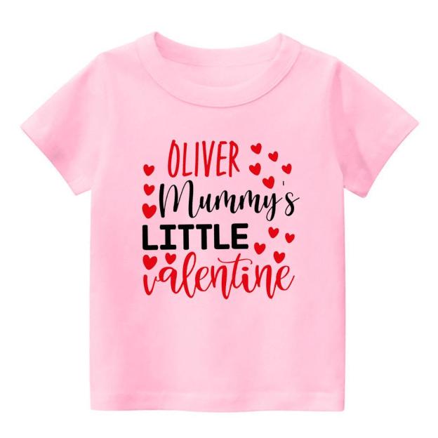 Personalized Mommy's Little Valentine Kids Shirt