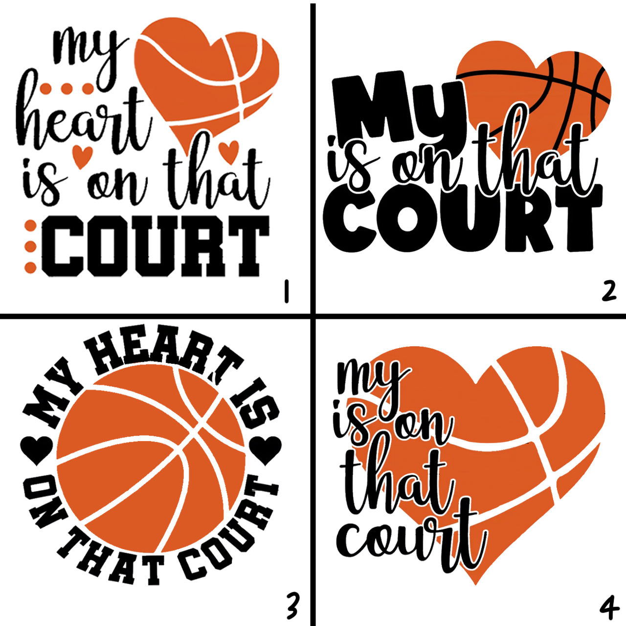 My Heart Is On That Court Toddler Tees