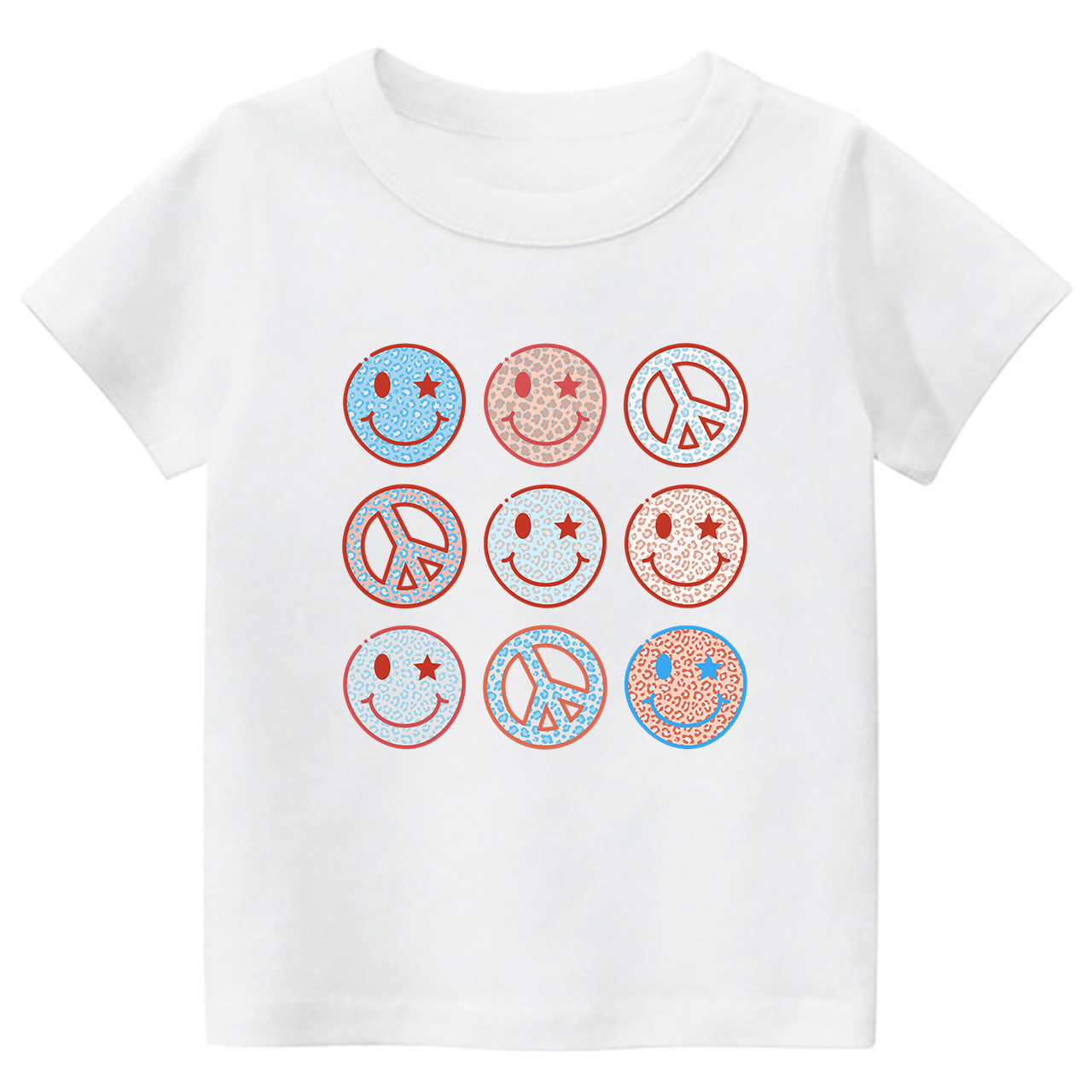 Independence Day Smiley Face Toddler Tees