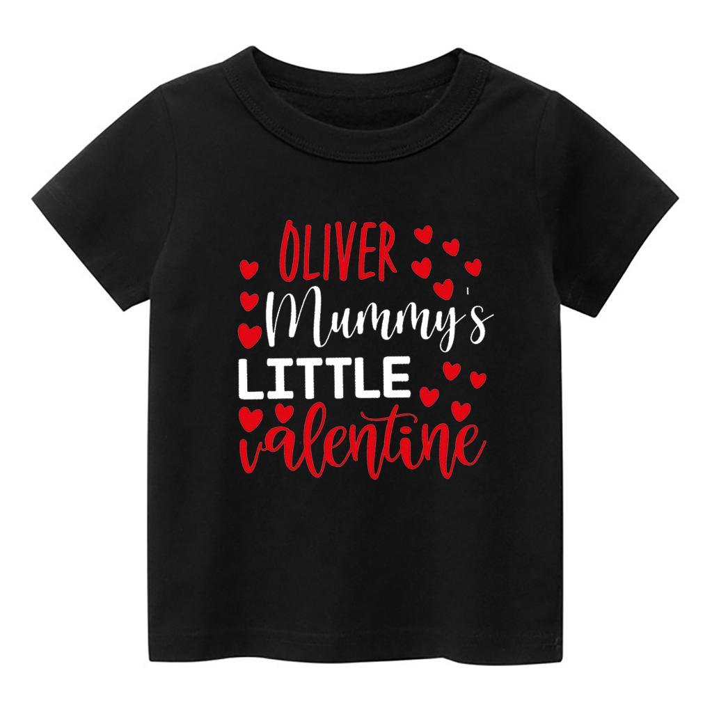 Personalized Mommy's Little Valentine Kids Shirt