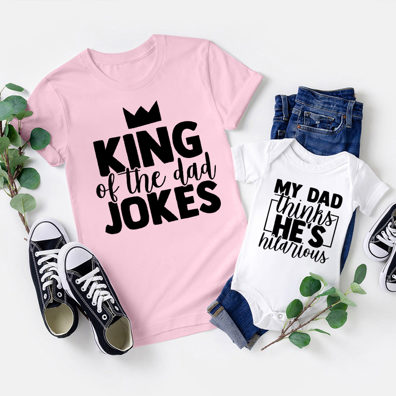 King Of The Dad Jokes Matching Shirts - Father's Day