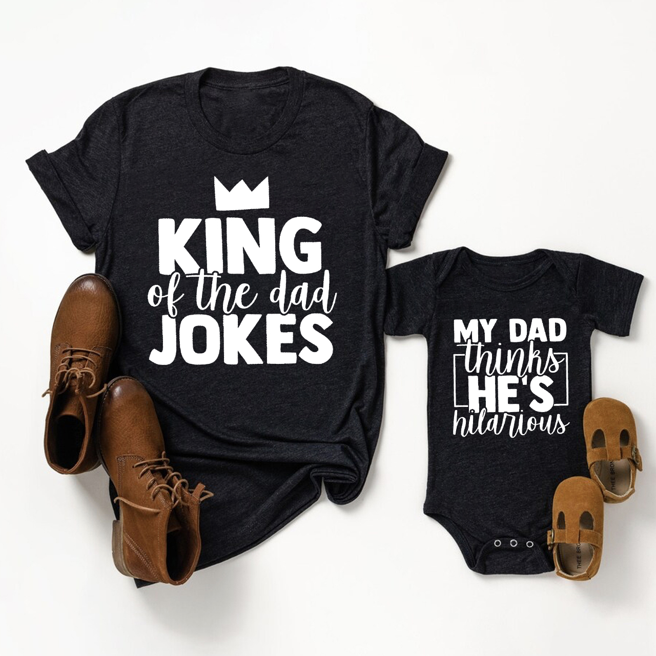 King Of The Dad Jokes Matching Shirts - Father's Day