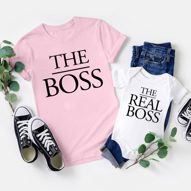 The Boss And The Real Boss Matching Shirts - Father's Day