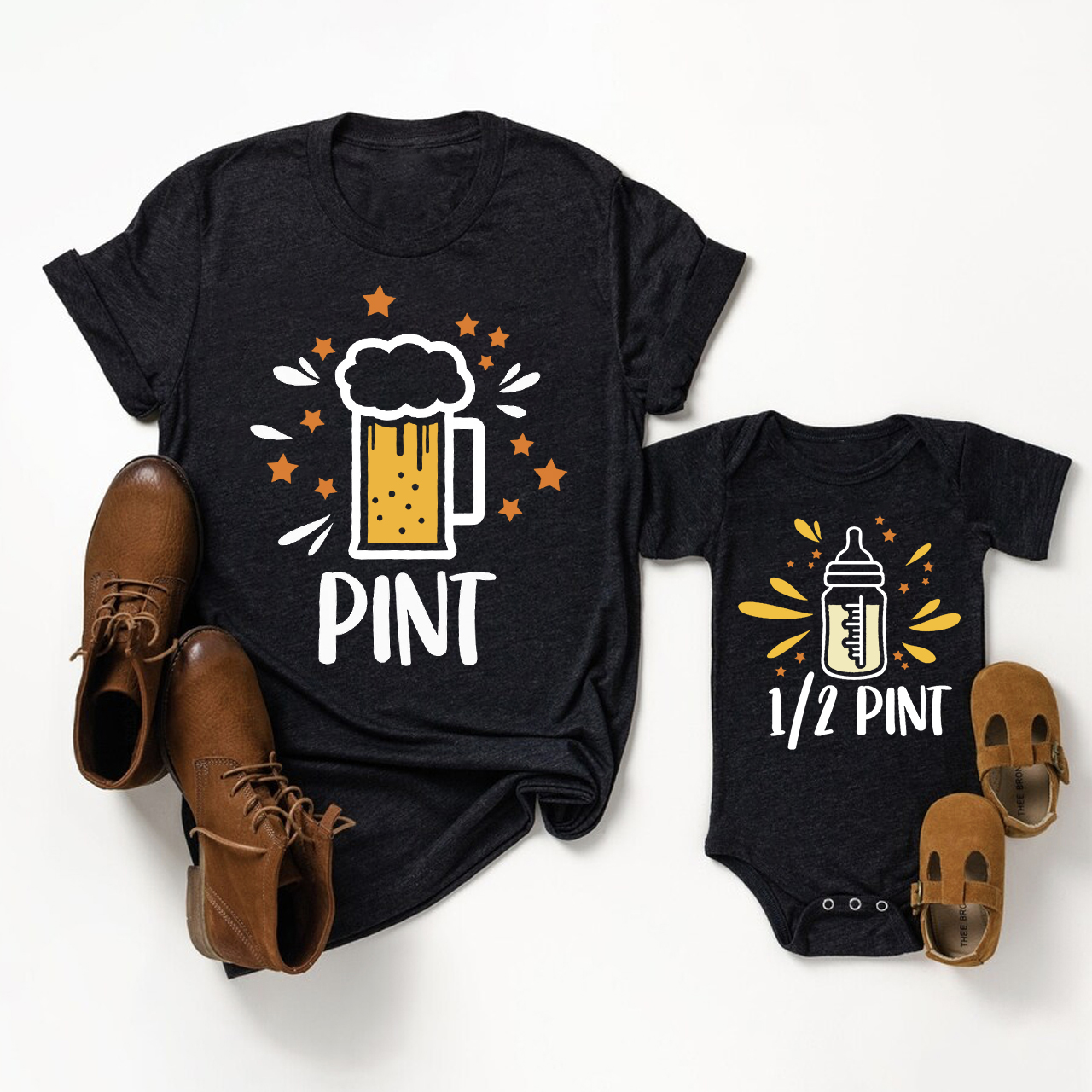 Pint Beer Matching Father's Day Gift Shirt