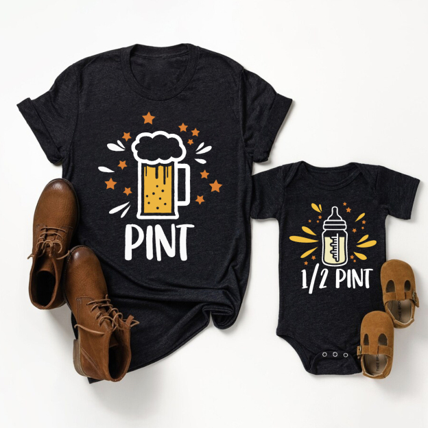 Pint Beer Matching Father's Day Gift Shirt
