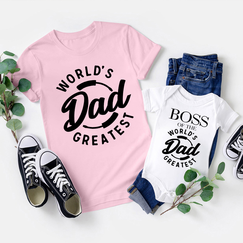 World's Dad Greatest Matching Father's Day T-Shirts