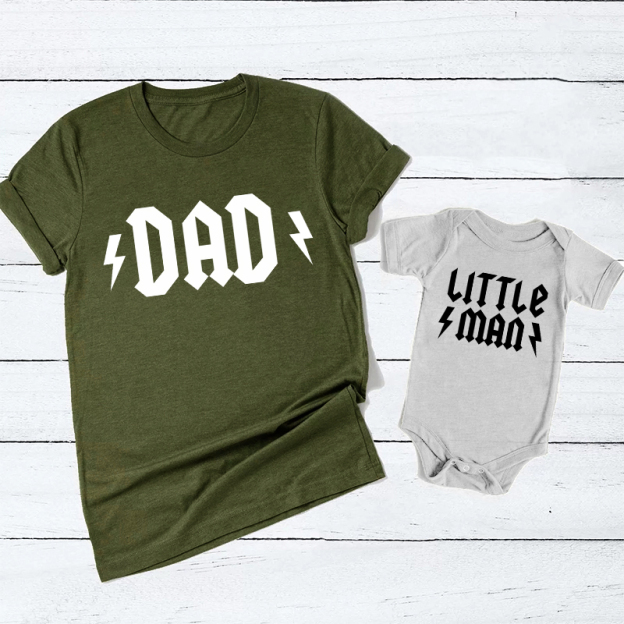 Rocker Daddy and Me Matching Shirts