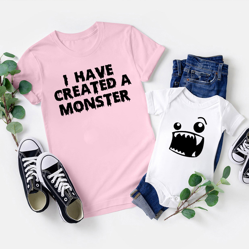 I Have Created A Monster Dad&Me Matching Shirts