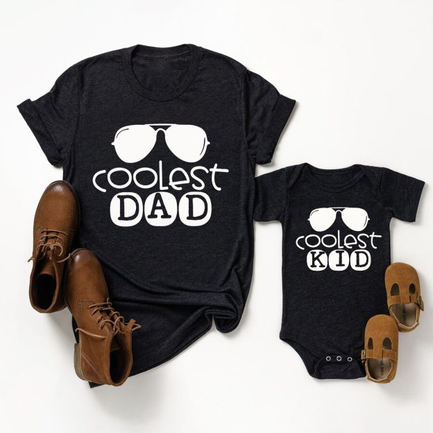 Coolest Dad Coolest Kid Matching Shirts For Father's Day