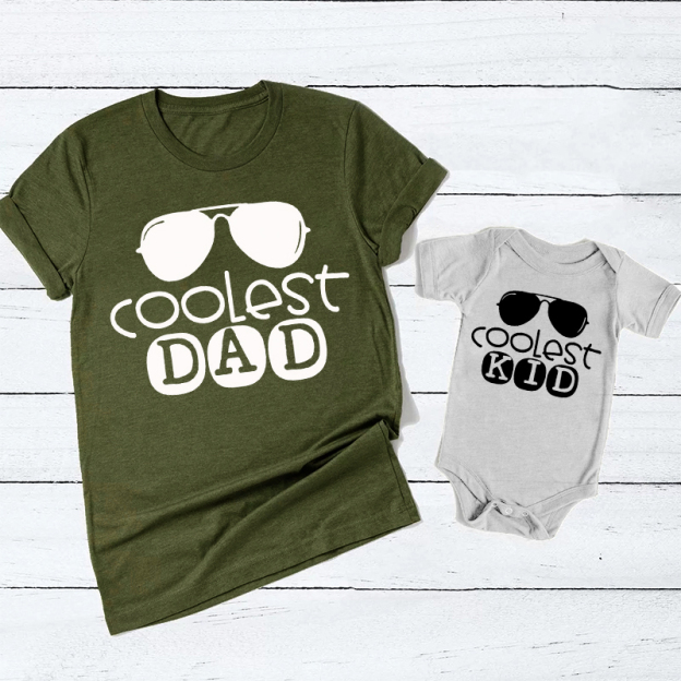 Coolest Dad Coolest Kid Matching Shirts For Father's Day