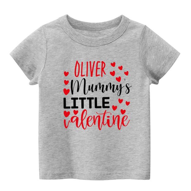 Personalized Mommy's Little Valentine Kids Shirt
