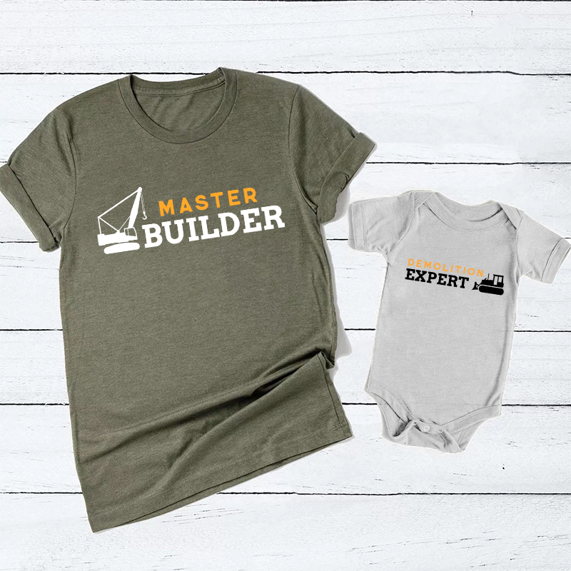 Builder Expert Dad&Me Matching Shirts