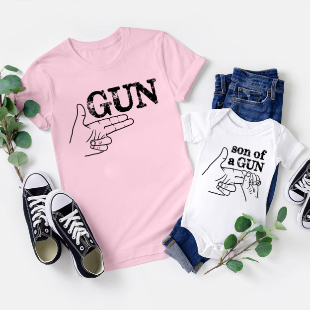 Matching First Dad and me Bodysuit & Shirts (Father Son)