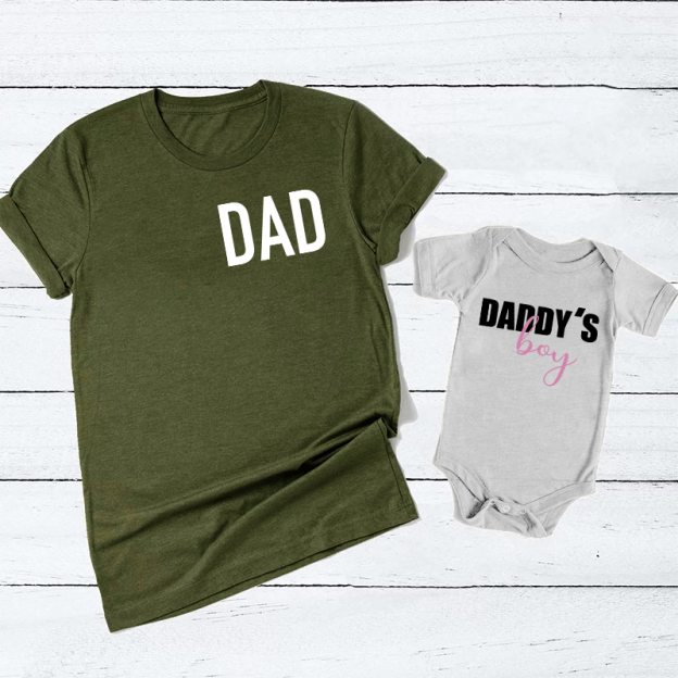 Matching Dad's Girl Father's Day Bodysuit & Shirts