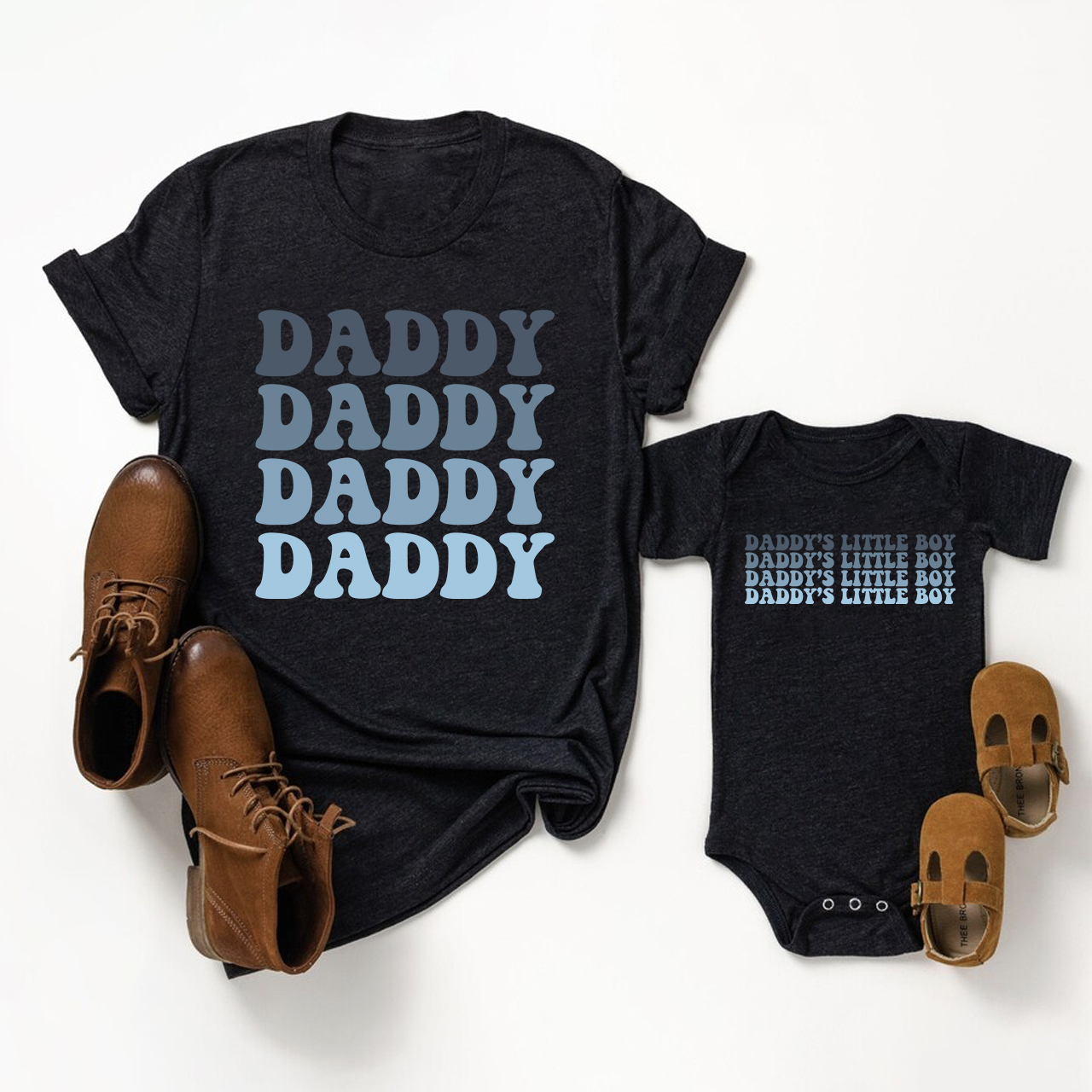 Daddy And Daddy's Little Boy & Girl Shirts