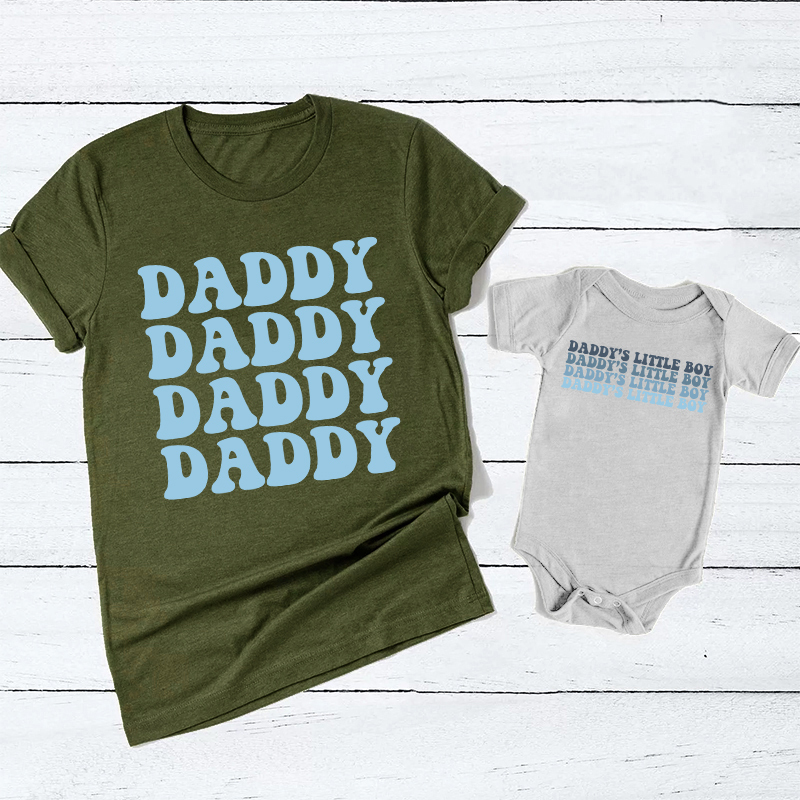 Daddy And Daddy's Little Boy & Girl Shirts