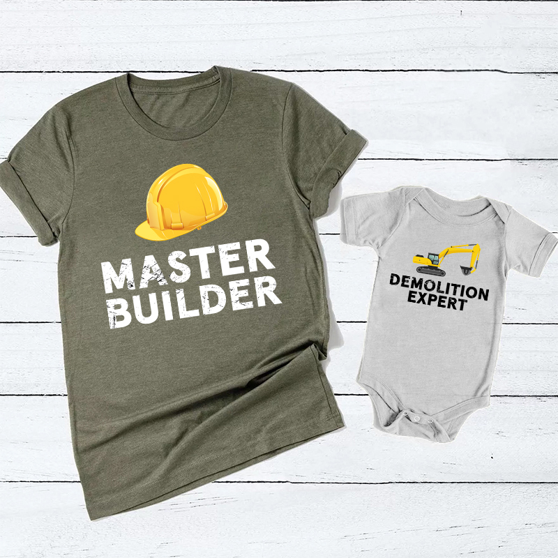 Builder Expert Dad&Me Matching Shirts