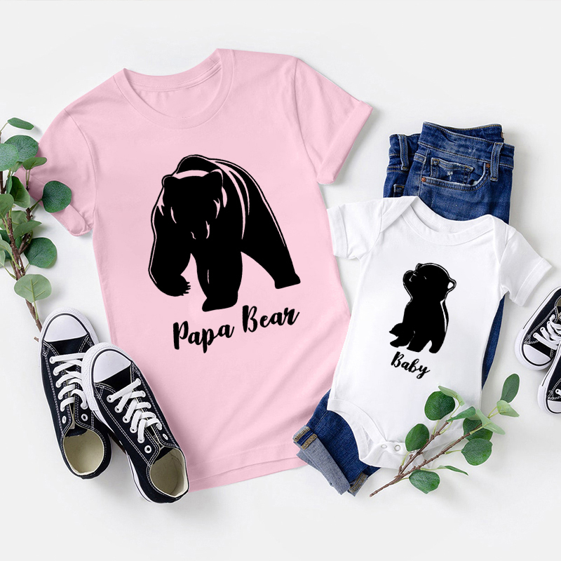 Papa & Baby Bear Matching Shirt & Baby Bodysuit