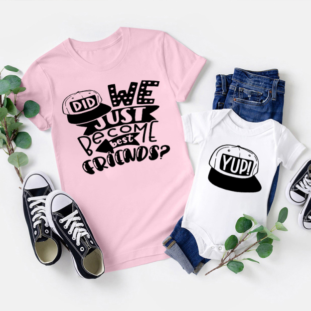We Just Become Best Friends Matching Shirt & Baby Bodysuit